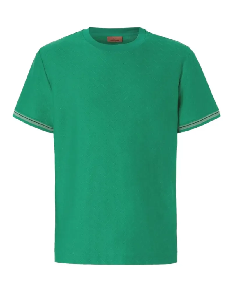 Missoni T-Shirt mit Zickzackmuster - Grün Grün