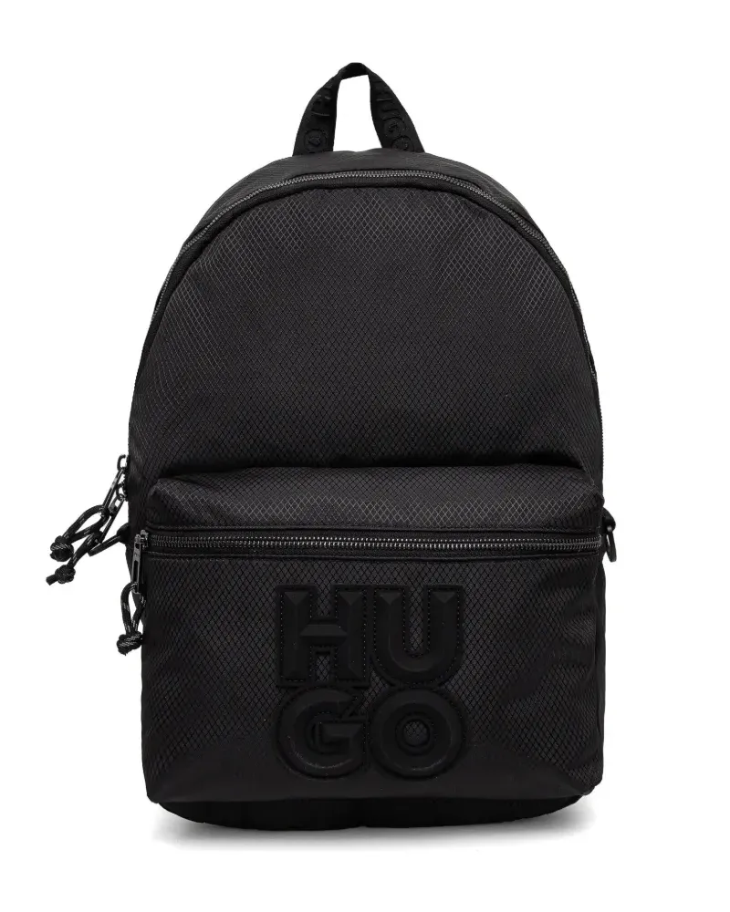 HUGO BOSS Rucksack mit Logo-Prägung - Schwarz Schwarz
