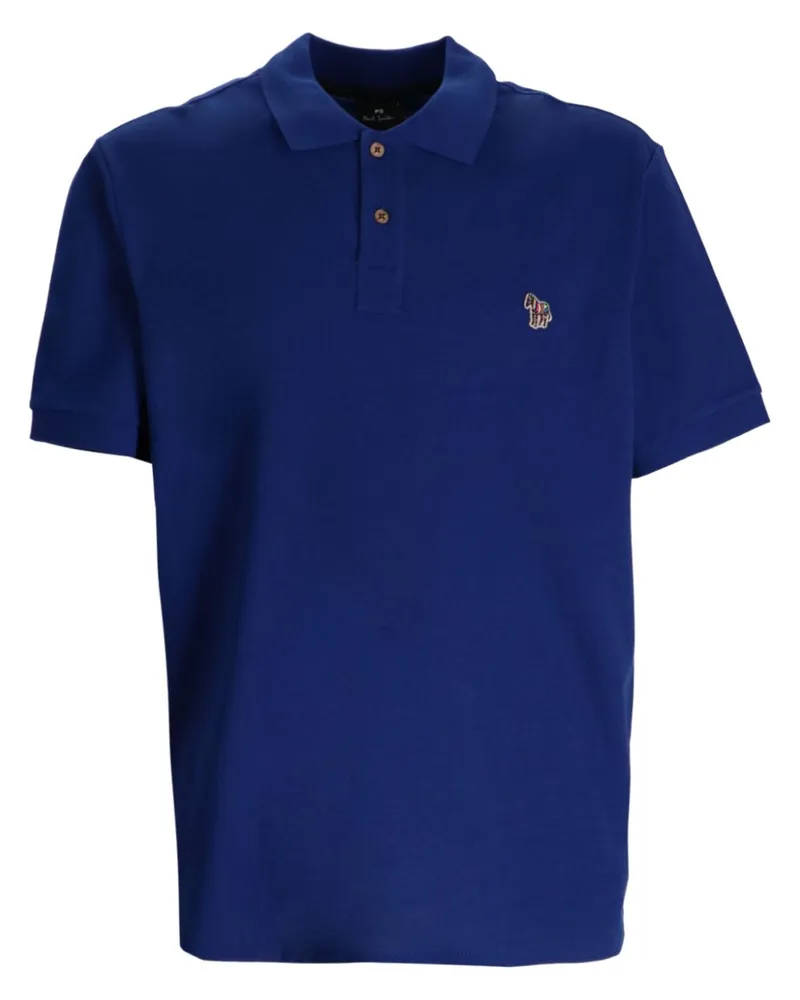 Paul Smith Poloshirt mit Zebra - Blau Blau