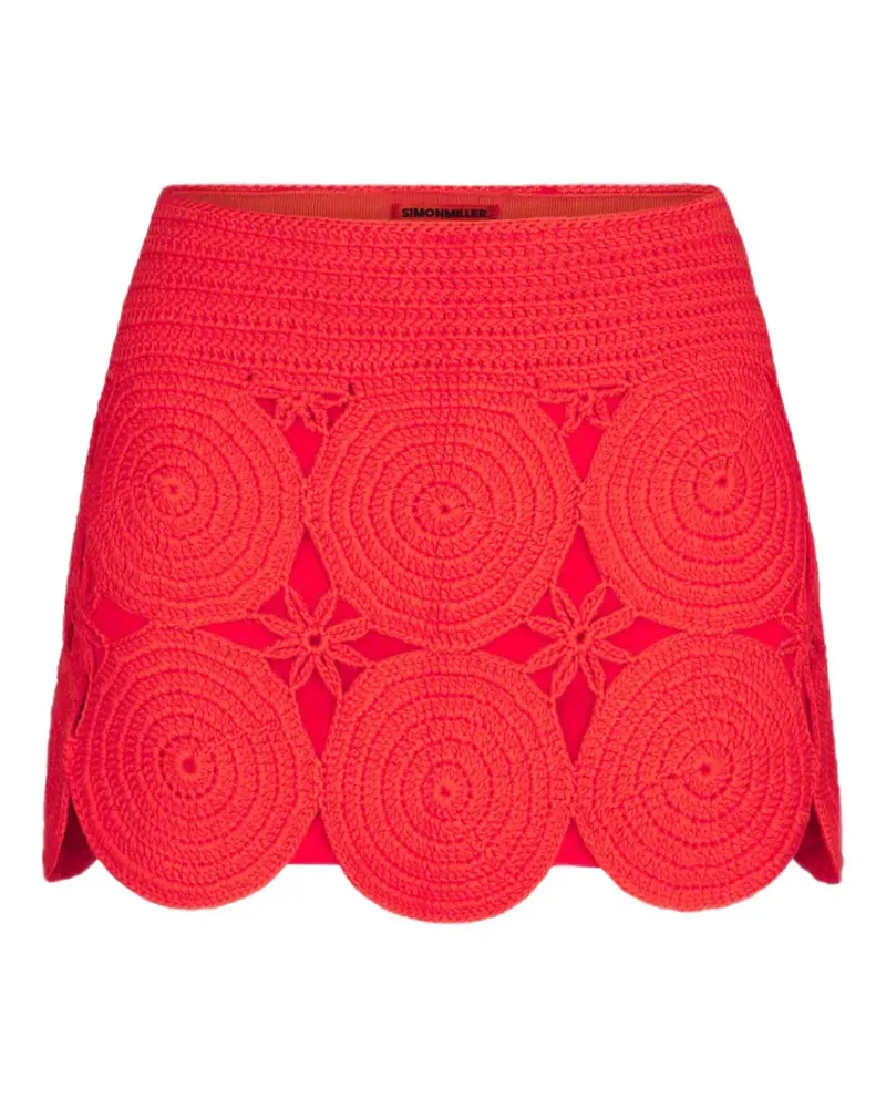 Simon Miller Beep Beep crochet-knit mini skirt - Rot Rot