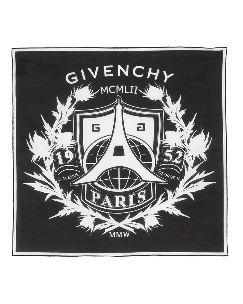 Givenchy Halstuch mit Logo-Print Schwarz