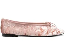 Ballerinas aus Samt - Rosa