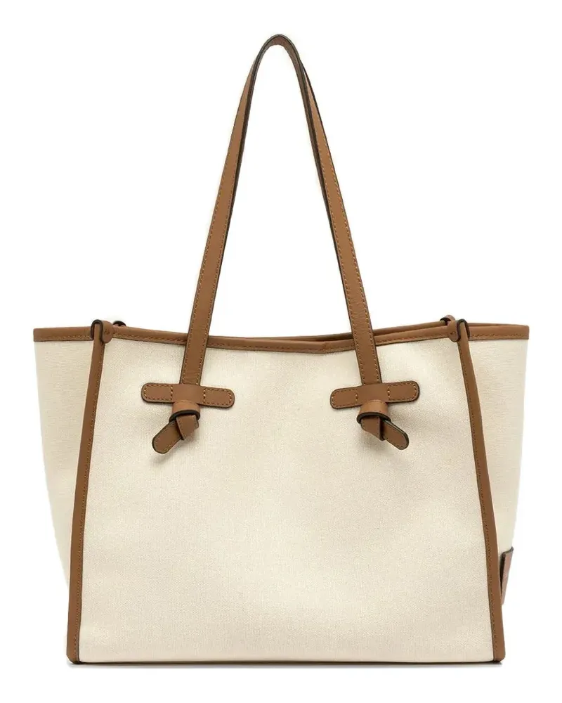Gianni Chiarini Tote Bag mit Besatz und Knotendetail - Nude Nude