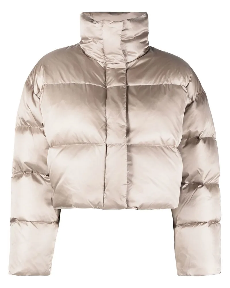 Calvin Klein Gefütterte Cropped-Jacke - Nude Nude