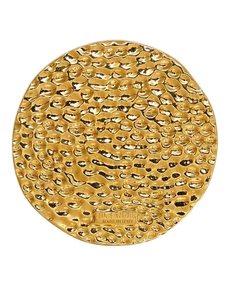 Jil Sander Anstecknadel mit Logo-Gravur - Gold Gold