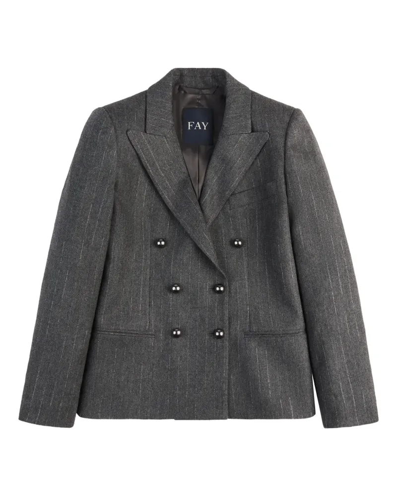 Fay double-breasted pinstripe blazer - Grau Grau