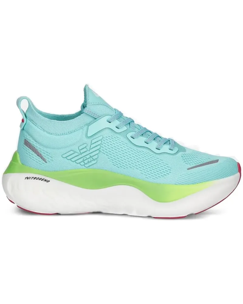EA7 Perforierte Sneakers - Blau Blau