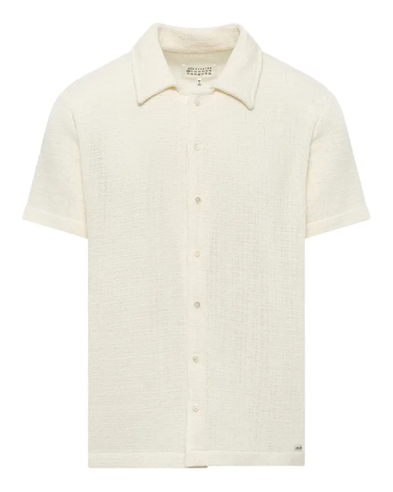 Maison Margiela short-sleeve button-front shirt - Weiß Weiß