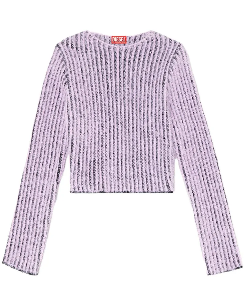 Diesel Gebürsteter Pullover - Violett Violett