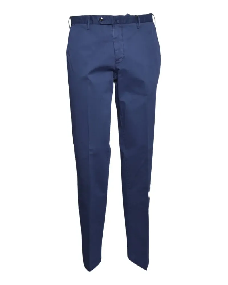 Luigi Bianchi Mantova Elton pressed-crease chino pants - Blau Blau