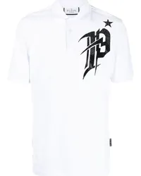 Philipp Plein Poloshirt mit Logo-Print Weiß