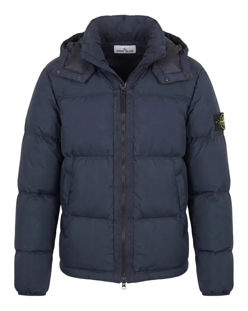 Stone Island logo-patch padded jacket - Blau Blau