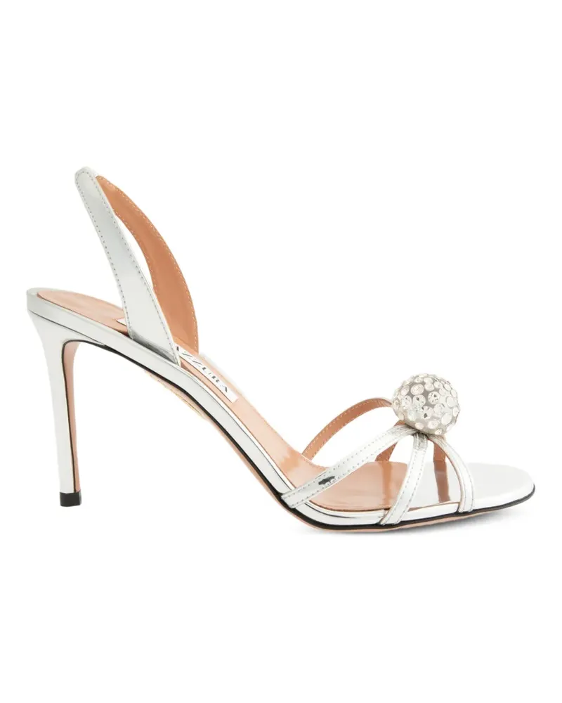 Aquazzura Crystal Bubble sandals - Silber Silber