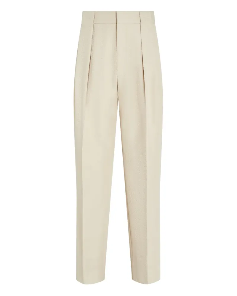 Ermenegildo Zegna Hose mit Bundfalten - Nude Nude