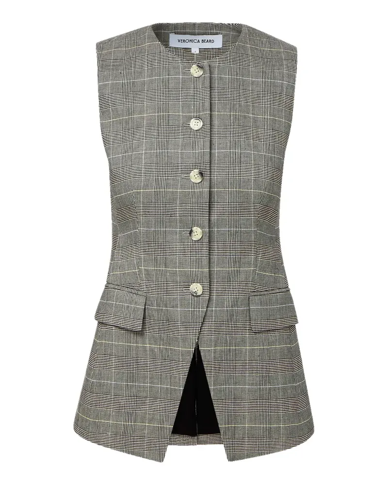 Veronica Beard Lois check button jacket - Grau Grau