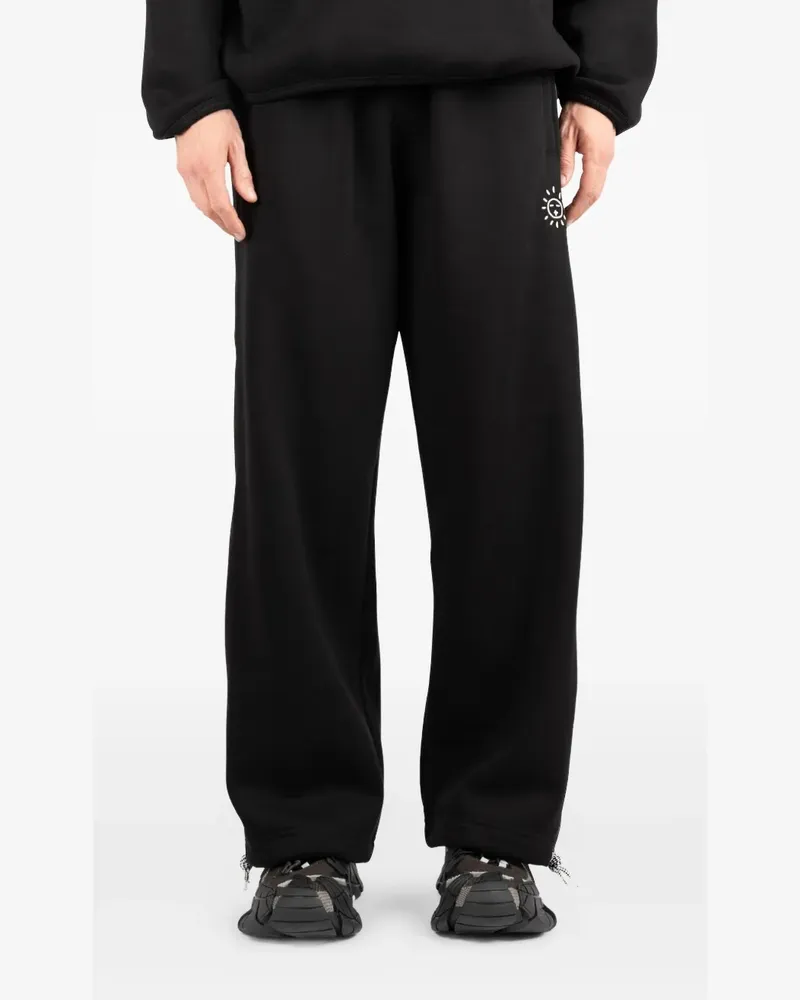 Société Anonyme Sunny side-stripe track pants - Schwarz Schwarz