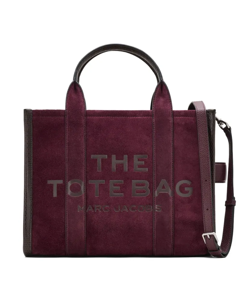 Marc Jacobs Mittelgroße Tote Bag aus Wildleder - Rot Rot