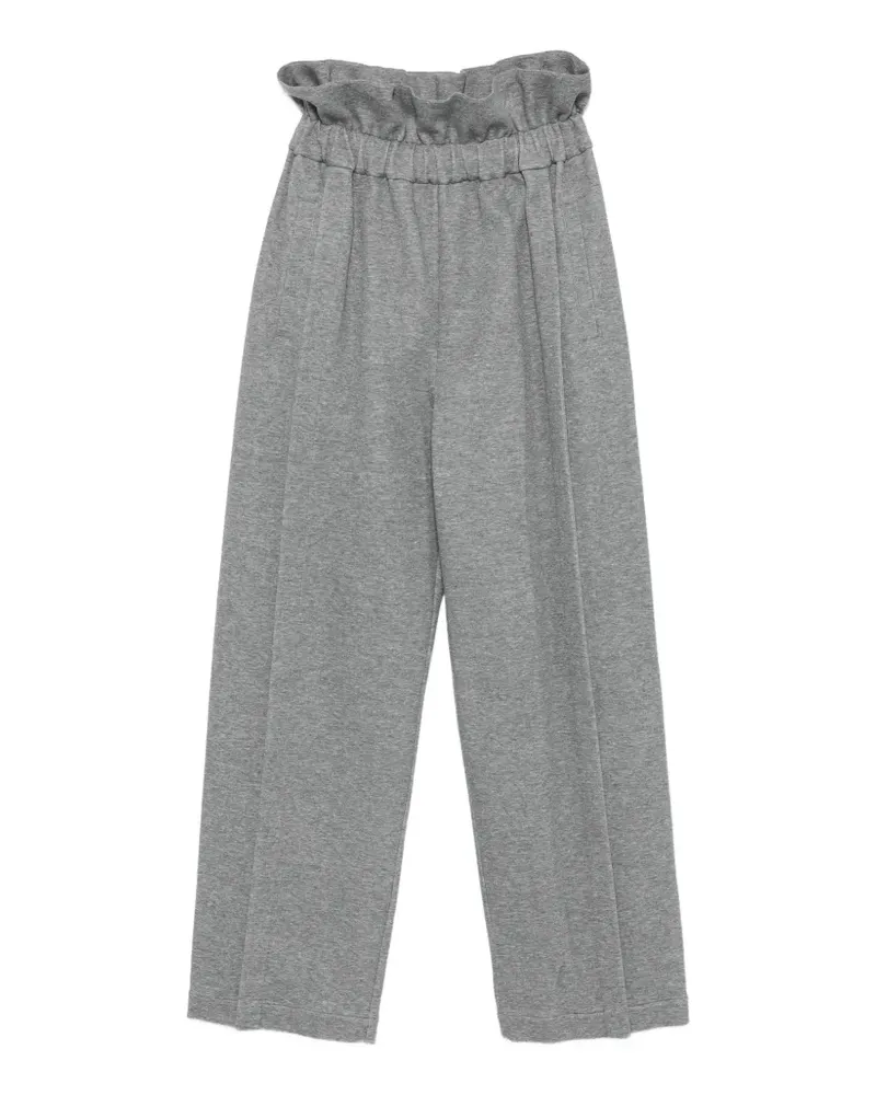 Carven Weite Hose mit Paperbag-Taille - Grau Grau
