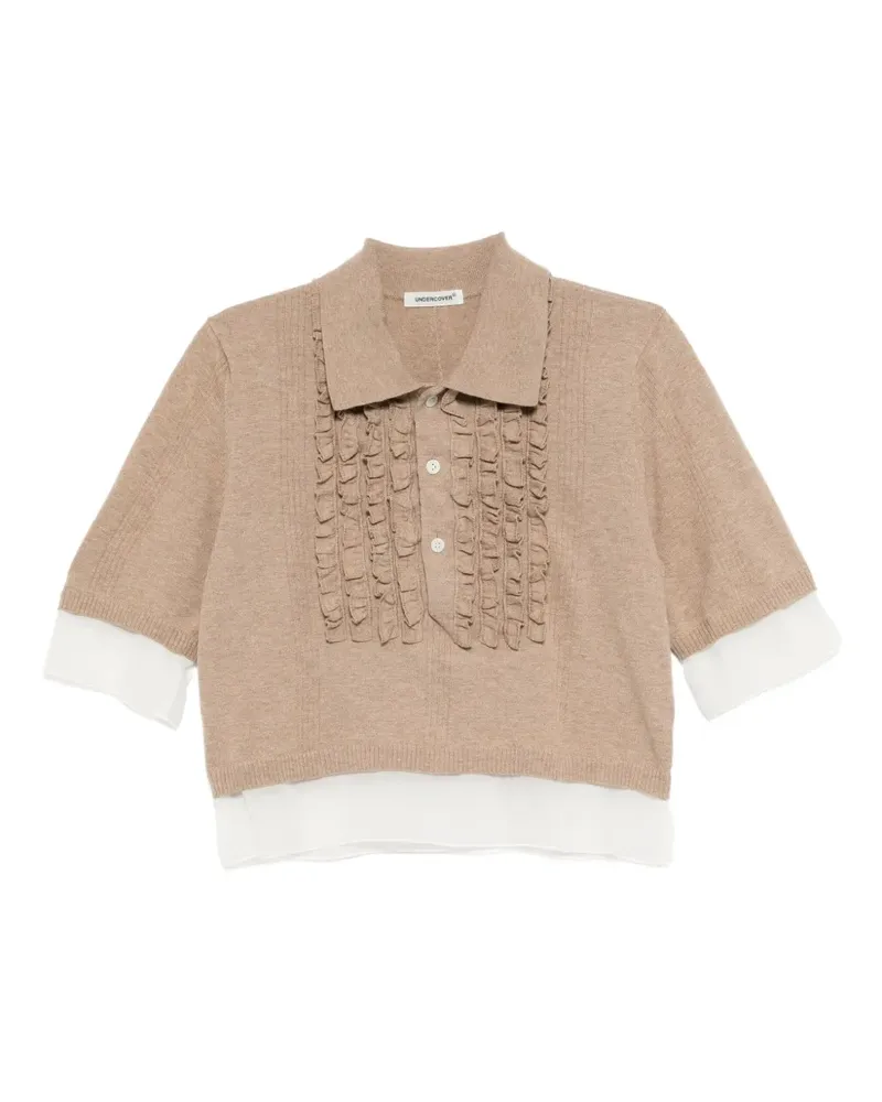 Undercover Gestricktes Poloshirt - Braun Braun