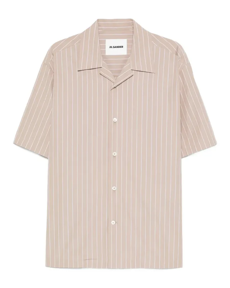 Jil Sander Gestreiftes Hemd - Nude Nude