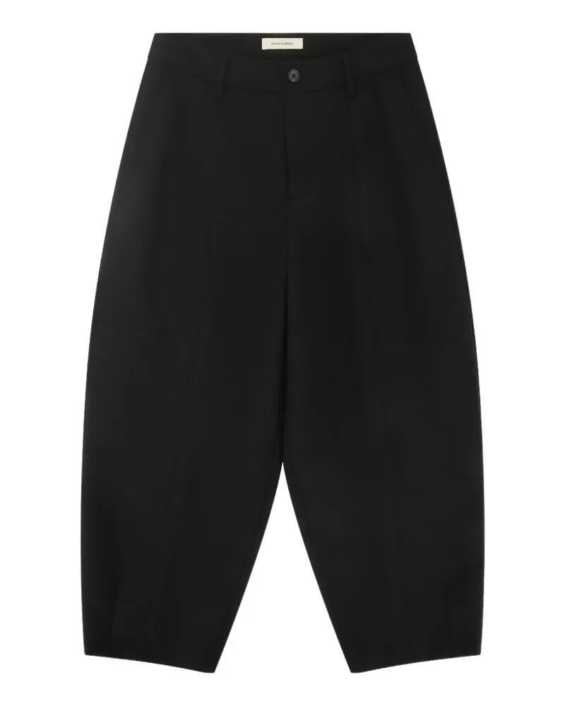 Entire Studios carrot wool trousers - Schwarz Schwarz