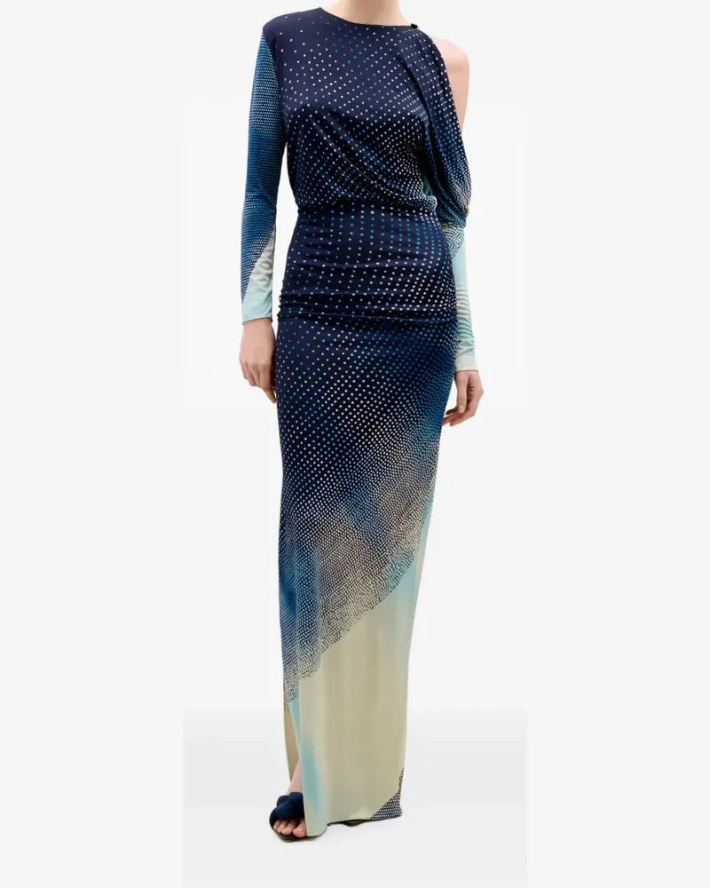 Silvia Tcherassi Asymmetrisches Zaid Kleid - Blau Blau
