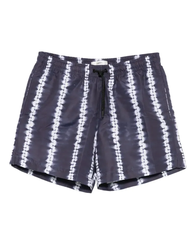 COMMAS Shibori Badeshorts - Blau Blau