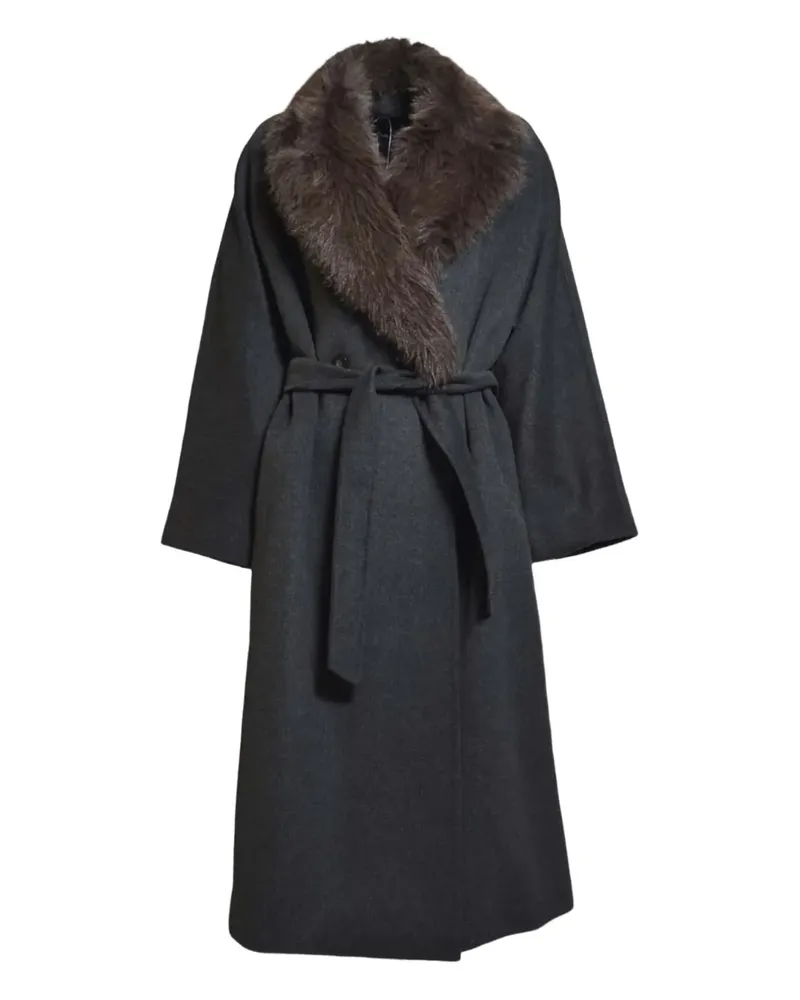 Max Mara belted coat - Grau Grau