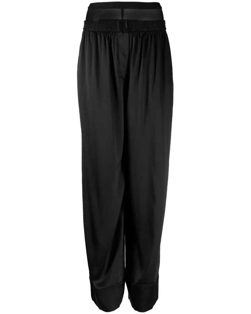 Alexander Wang Boxerhose im Layering-Look - Schwarz Schwarz