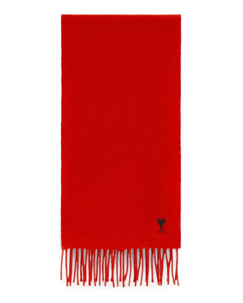 AMI Paris Wollschal mit Ami de Coeur - Rot Rot