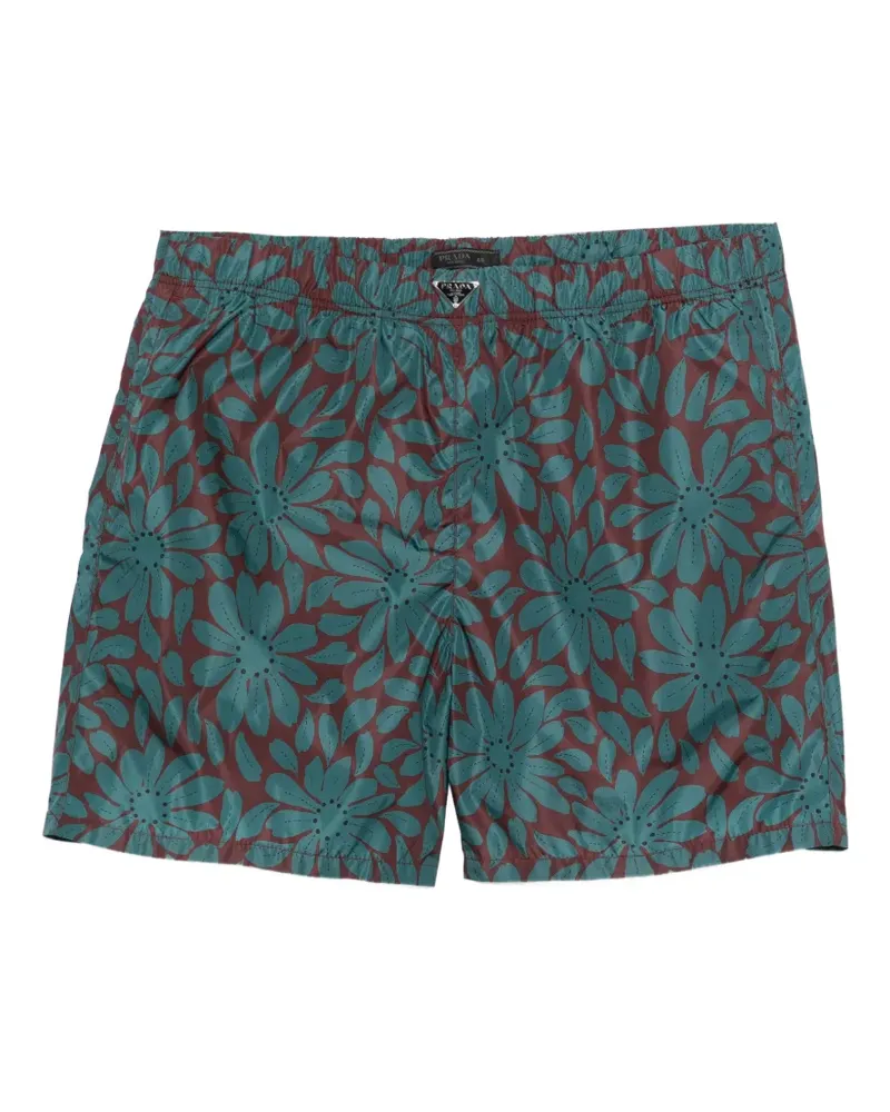 Prada floral swim shorts - Braun Braun