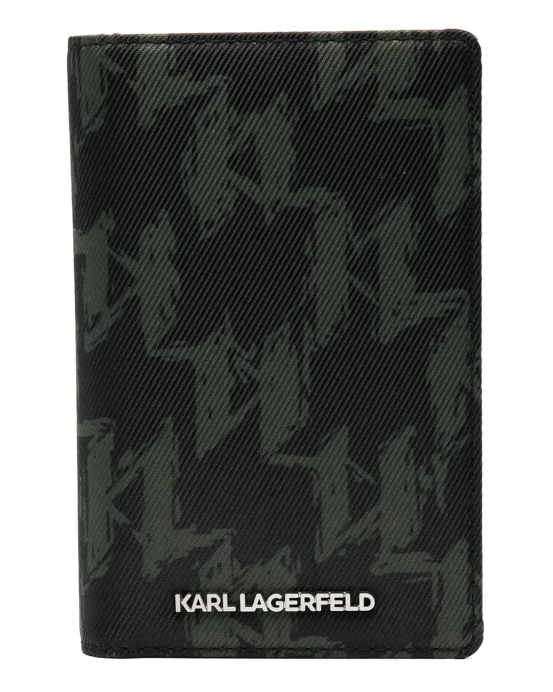 Karl Lagerfeld K/Monogram Pass-Etui - Schwarz Schwarz