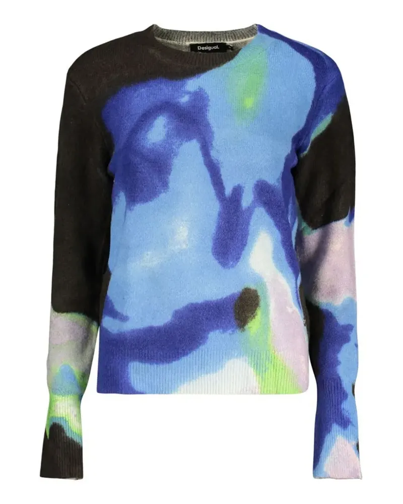 Desigual x C. Lacroix Pullover mit abstraktem Print - Blau Blau