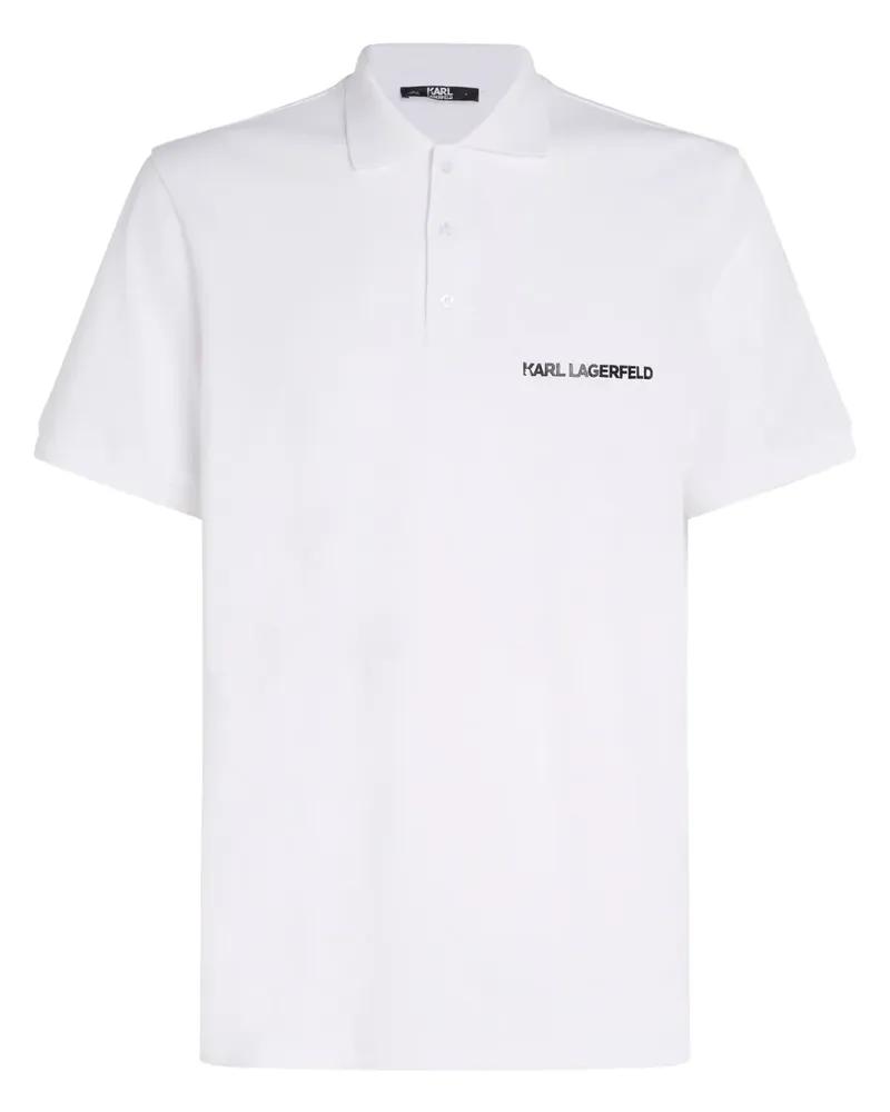 Karl Lagerfeld Poloshirt aus Bio-Baumwolle - Weiß Weiß