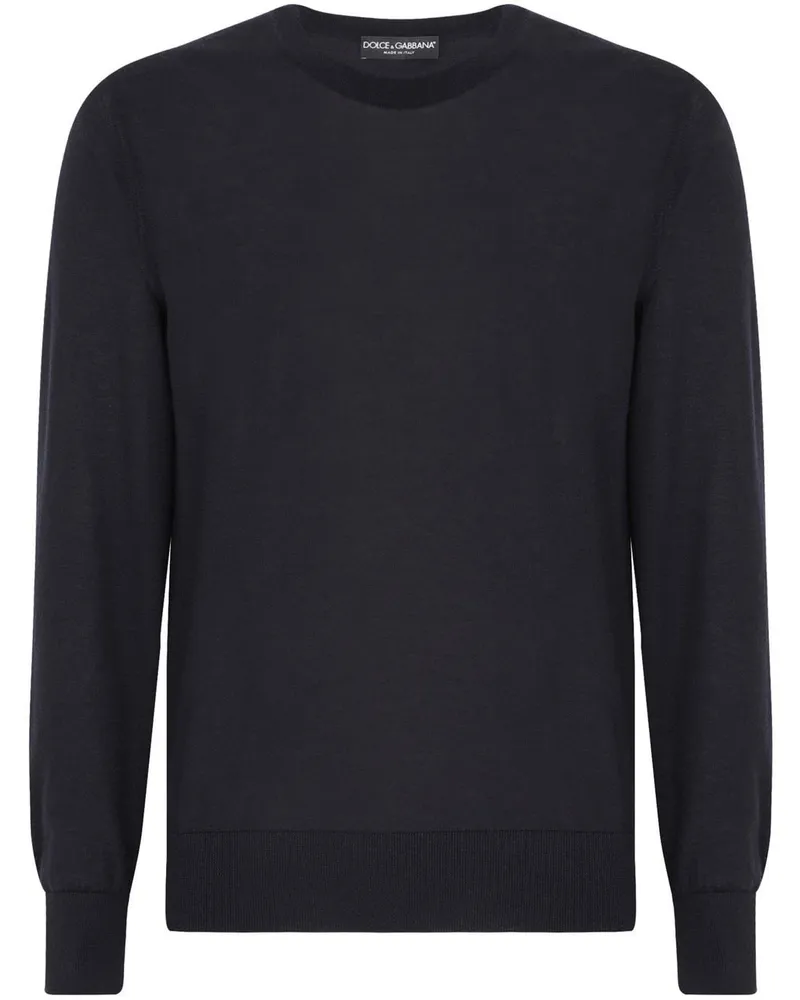 Dolce & Gabbana Kaschmirpullover mit Rundhalsausschnitt - Blau Blau