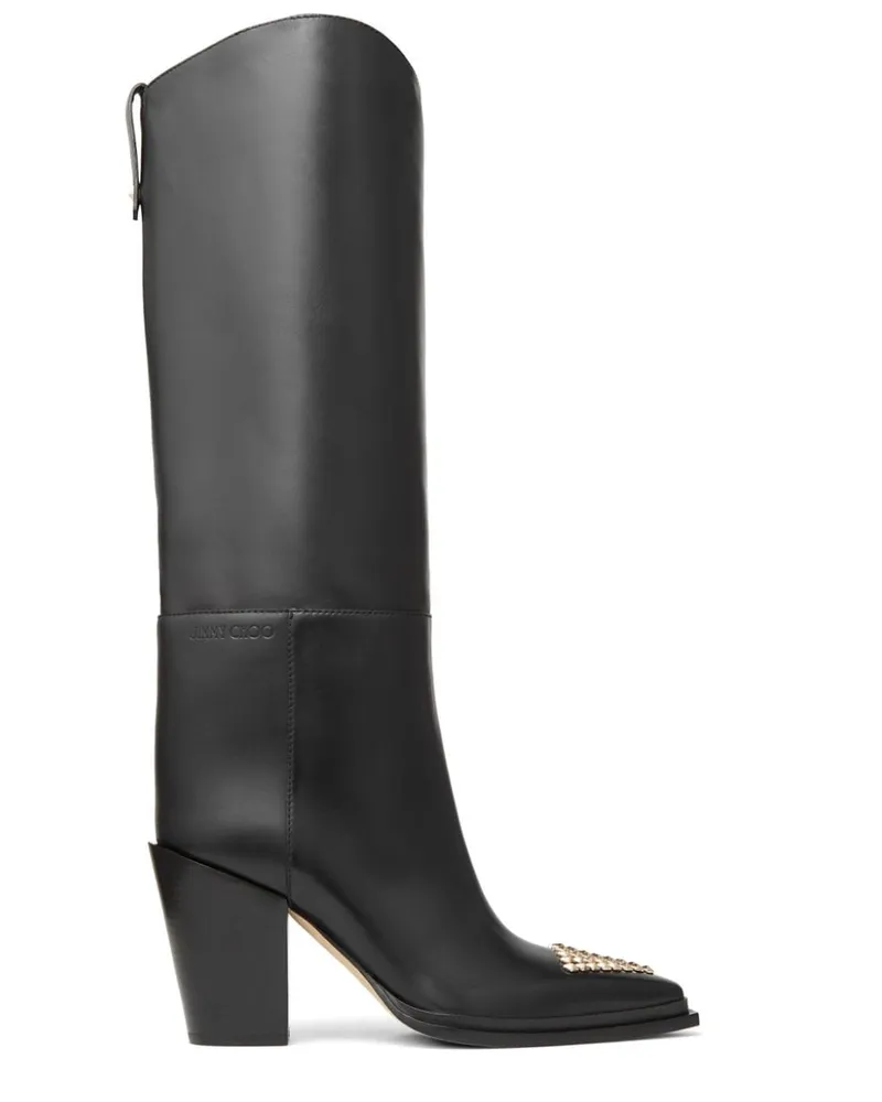 Jimmy Choo Stiefel mit Nieten - Schwarz Schwarz