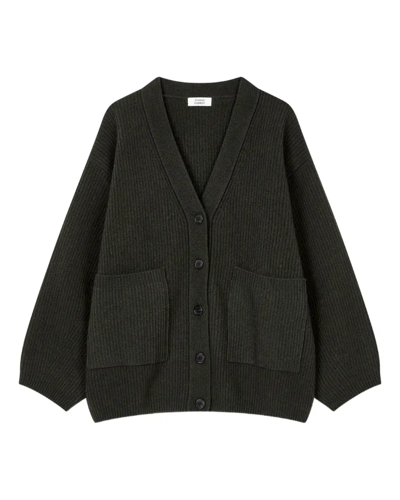 STUDIO TOMBOY Gerippter Cardigan - Grau Grau