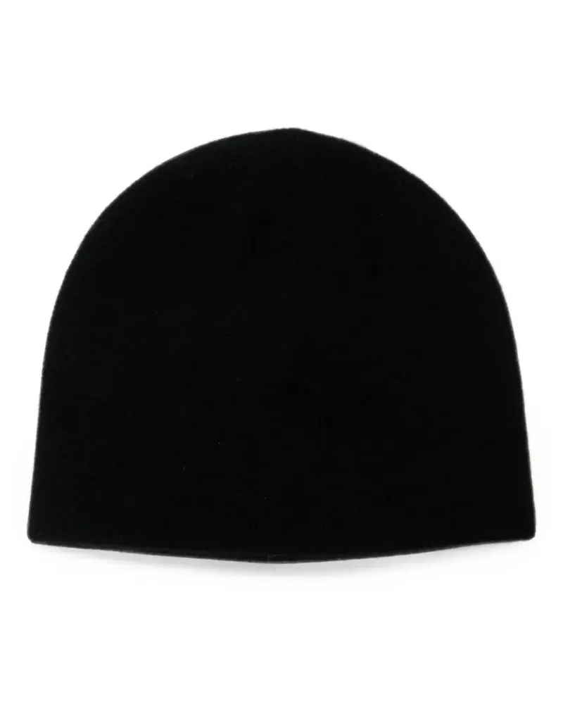 N.Peal Beanie im Layering-Look - Schwarz Schwarz