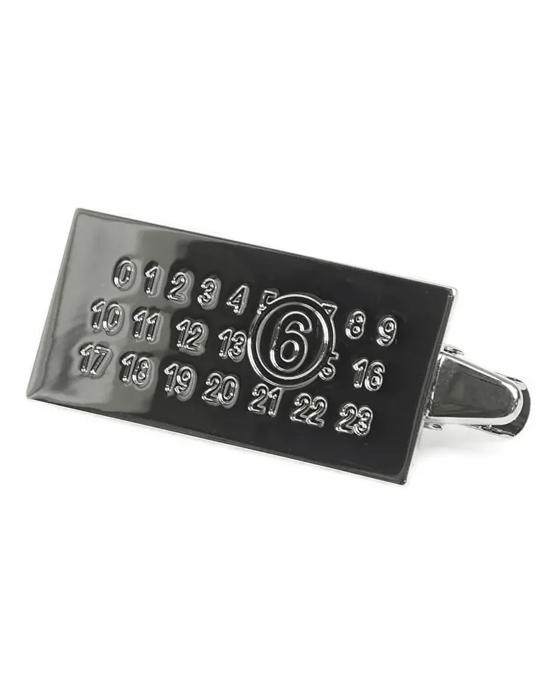 Maison Margiela Numeric hair clip - Silber Silber