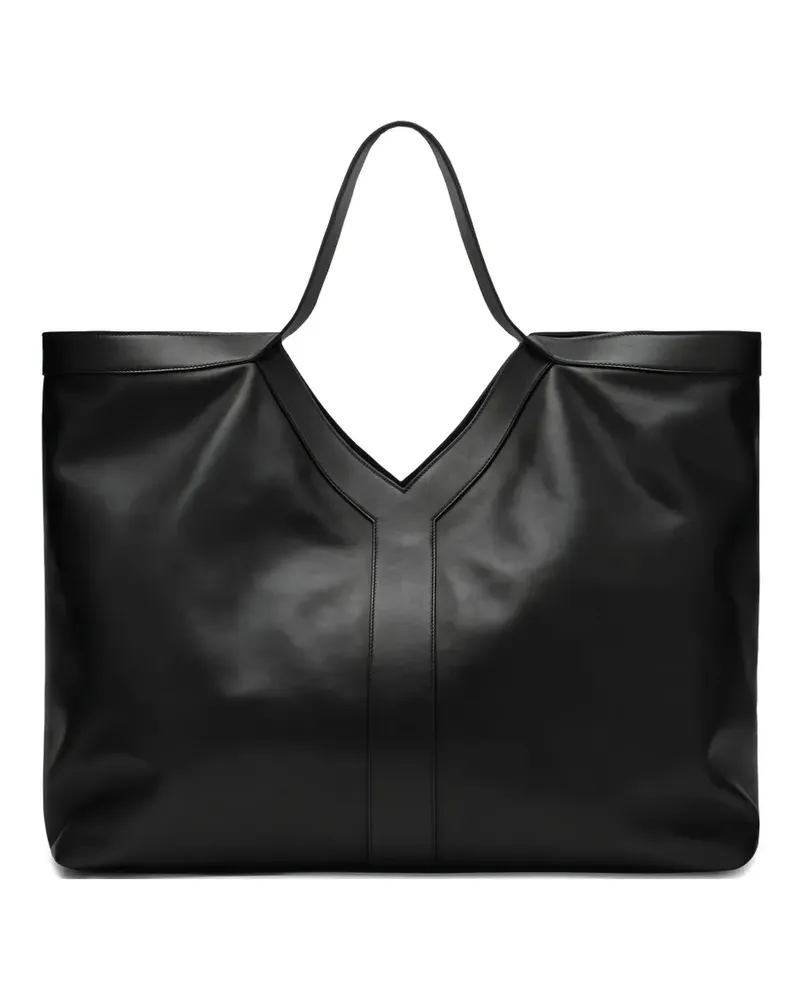 Saint Laurent Large Y detail tote bag - Schwarz Schwarz
