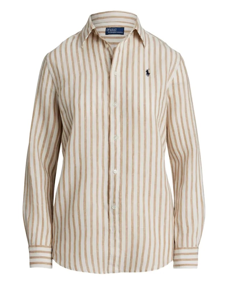 Ralph Lauren Gestreiftes Hemd - Nude Nude