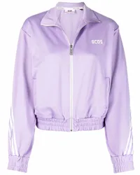 GCDS Bomberjacke mit Logo-Print Violett