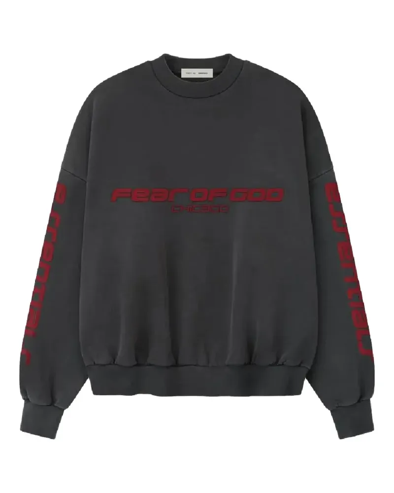 Fear of God Chicago logo crew-neck sweatshirt - Grau Grau