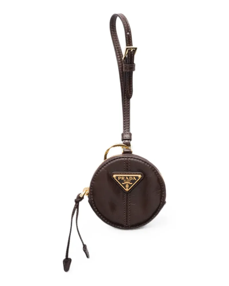 Prada Mini-Clutch aus Leder - Braun Braun