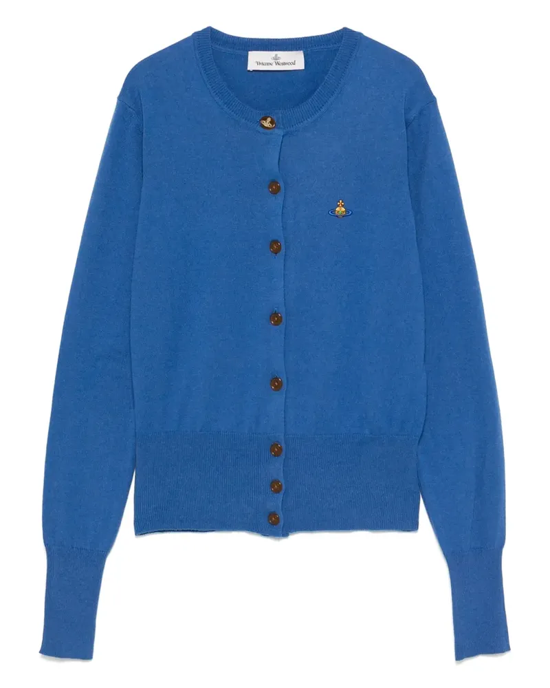Vivienne Westwood Bestickter Cardigan - Blau Blau