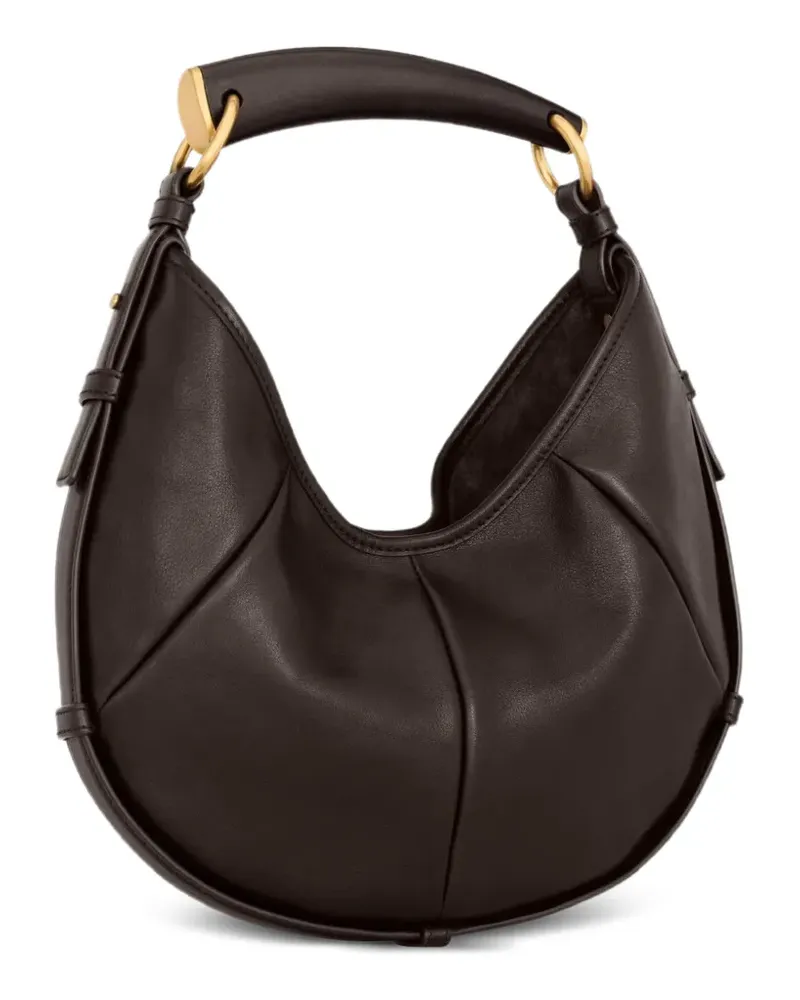 Saint Laurent Mombasa Small in leather - Braun Braun