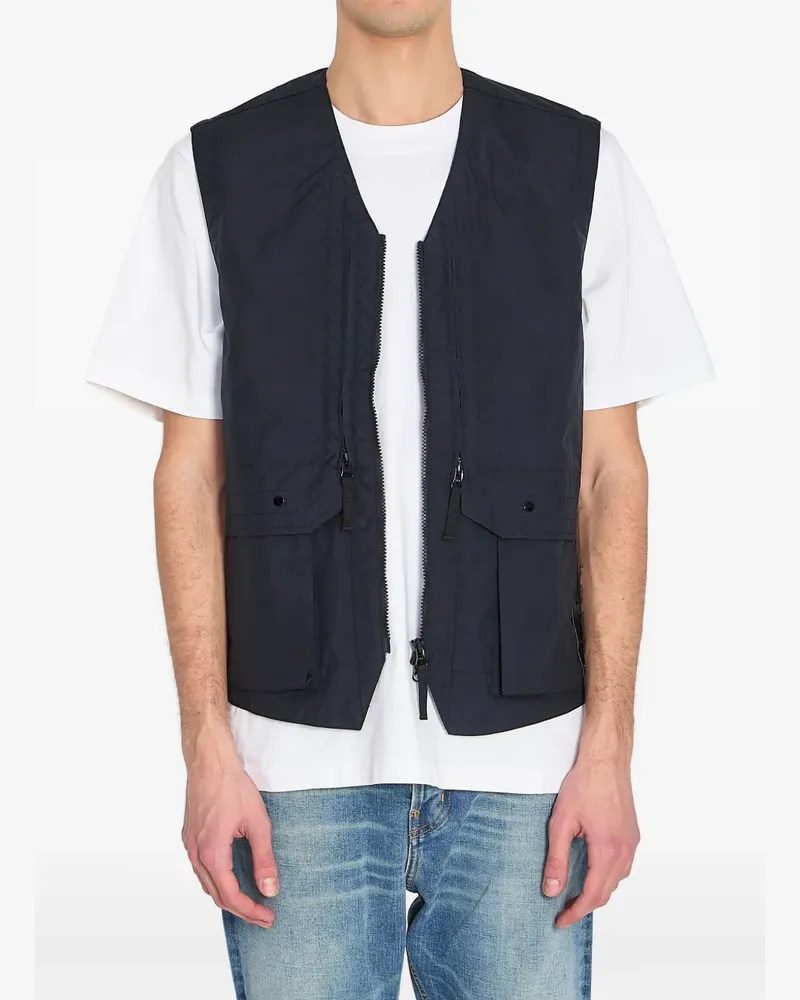 Stone Island Metal Lamina Poly Ripstop-Weste - Blau Blau