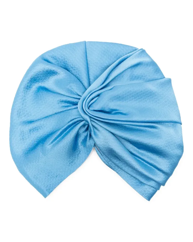 Jennifer Behr Hut aus Satin - Blau Blau
