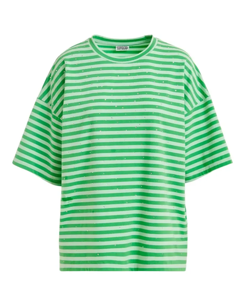 Essentiel Joste round-neck striped T-shirt - Grün Grün