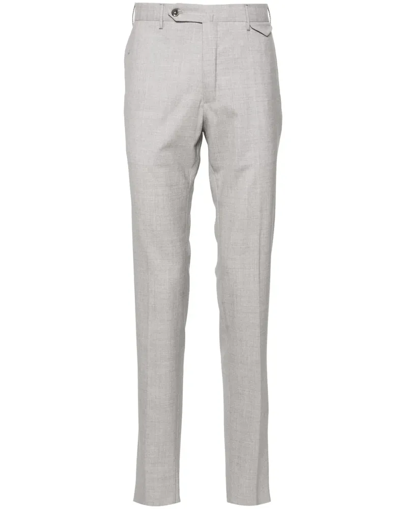 Incotex Halbhohe Tapered-Hose - Grau Grau